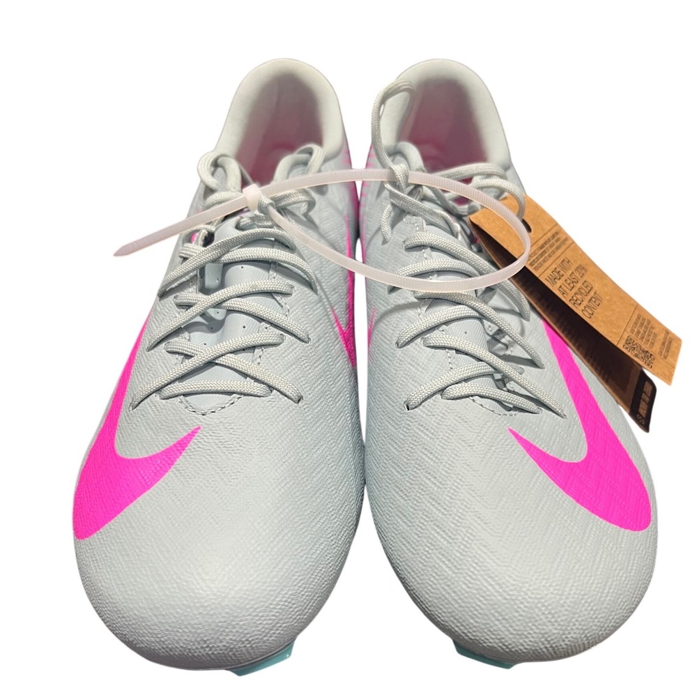 Nike Zoom Mercurial Vapor 15 Academy FG MG Soccer Cleats Silver Pink‎ DJ5631-001